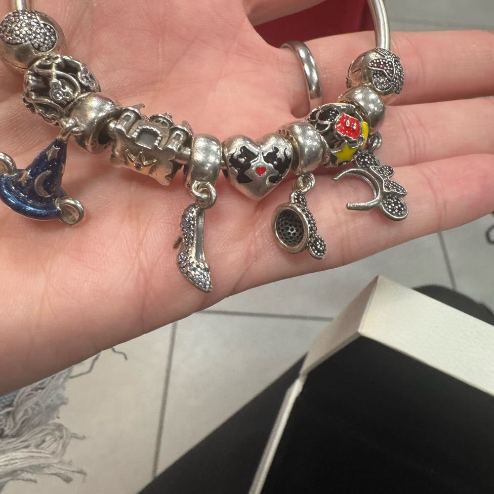 Pandora Silver Bracelet with Disney Charms - Picture 2 of 4